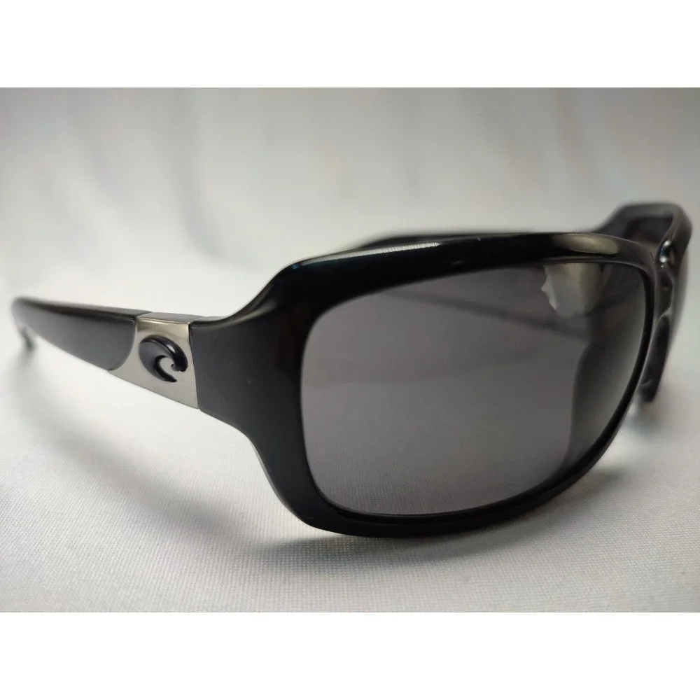 Costa Del Mar Isabela IB11 Black Gray Polarized Wrap Sunglasses
